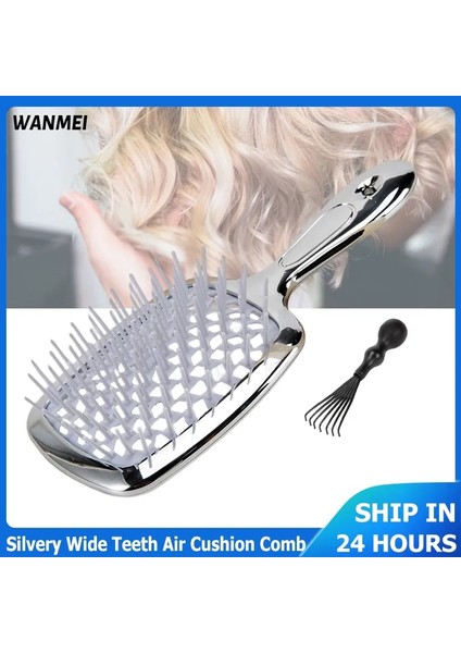 Haki Janeke Tarak Silverywide Diş Hava Yastığı Taraklar Bakhogold Tarak Janeke Saç Bruh Santi-Statik Saç Fırçası Saç Derisi Masaj Aletleri Için (Yurt Dışından) fiyatları