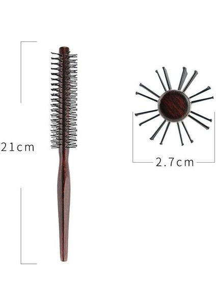 Tip 14 Küçük Yuvarlak Saç Fırçası Pro Salon Alay Geri Saç Fırçaları Ahşap Ince Tarak Saç Fırçası Uzatma Kuaförlük Şekillendirici Dıy Aracı (Yurt Dışından)