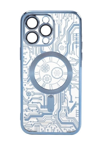 Apple 15 Cep Telefonu Kılıfı Manyetik Sızıntı Işareti Mekanik Saat Için Uygundur (Yurt Dışından)