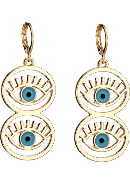 Kadınlar Için Küpe, Kaplama Nazar Küçük Dangle Hoop Huggie Küpe Kadınlar Için Takı Hediyeler (Yurt Dışından)