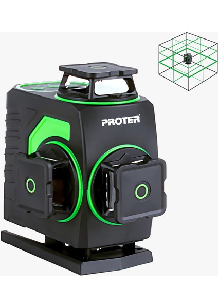 Pl 460 Ls 4X360° Çift Akülü Yeşil Lazer Hizalama