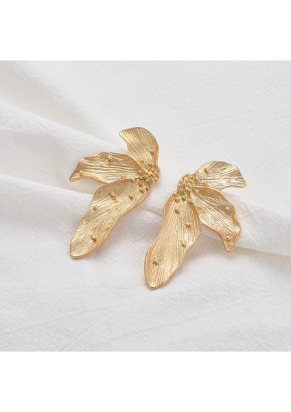 2 Parça Yaprak Küpe - Kadınlar Için Çiçek Küpe - Vintage Büyük Küpe - Kızlar Için Düzensiz Şekil Sallantılı Küpe Hediye - Açıklama Küpe (Yurt Dışından) fırsatları