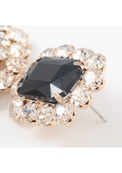 Gümüş Rhinestone Kristal Gelin Avize Uzun Püsküller Dangle Küpe Düğün Veya Parti Için (Yurt Dışından) fırsatları