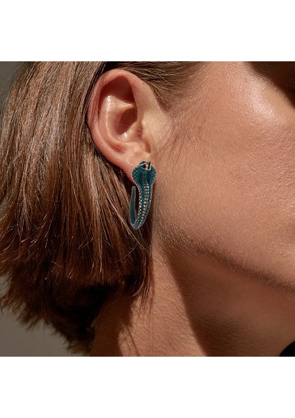 Adet Yılan Küpe Hoop Küpeler Punk Rhinestone Yılan Bırak Dangle Saplama Küpe Minimalist Kristal Uzun Yılan Küpe Kadınlar Için Genç Kız Takısı Hediye, Altın (Yurt Dışından)
