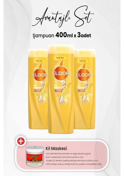 Superblend Şampuan Ipeksi Yumuşaklık 400 Ml X 3 Adet Ve Kil Maskesi