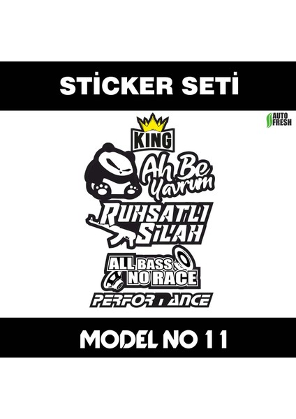 Ruhsatlı Performans - Set Sticker Yazıları - Araba Motorsiklet Atv Cam Dolap Uyumlu Etiket