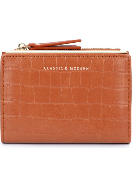 Timsah Desenli Kısa Bozuk Para Cüzdanı (Yurt Dışından)