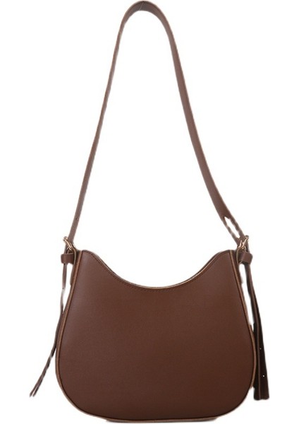 Kadınlar Için Içi Boş Omuz Askılı Basit Tote Hilal Çanta (Yurt Dışından)