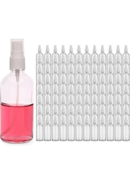 Cam Sprey Şişesi 100 mL - Spreyli Kolonya Şişe 100 cc - 100 Adetlik Toptan Set