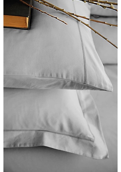 Michele 300 Tc (120 Tel) Pamuk Saten Gri nevresim Takımı Çift Kişilik fiyatları