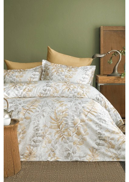 Occale Beige 210 Tc (83 Tel) Pamuk Saten Nevresim Takımı Tek Kişilik
