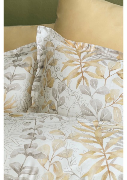 Occale Beige 210 Tc (83 Tel) Pamuk Saten Nevresim Takımı Tek Kişilik