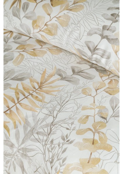 Occale Beige 210 Tc (83 Tel) Pamuk Saten Nevresim Takımı Tek Kişilik