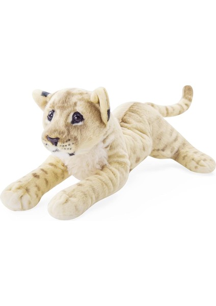 Doldurulmuş Hayvan Aslan, 19" Aslan Doldurulmuş Hayvanlar Peluş Yastık Gerçekçi Doldurulmuş Bebek Aslan Peluş Oyuncaklar Safari Hayvanları Oyuncaklar Jaguar Erkek Kız Için Sevimli (Yurt Dışından)