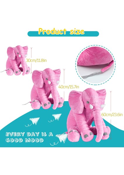 Fil Dolması Hayvan Peluş, 11.8in Sevimli Yumuşak Pembe Sarılma Fil Peluşlar Yastık Oyuncaklar Bebek Kawaii Doğum Günü Hediyesi Yetişkinler Çocuklar Için Erkek Kız (Yurt Dışından) modelleri