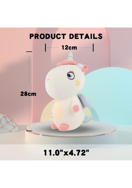 Unicorn Doldurulmuş Hayvan Peluş Oyuncak, 9.8 "yumuşak Peluş Tek Boynuzlu At Küçük Kanatlı At Oyuncak Kız Için, Tek Boynuzlu At Doğum Günü Hediyesi Sevimli Hayvan Yastık Çocuklar I (Yurt Dışından)