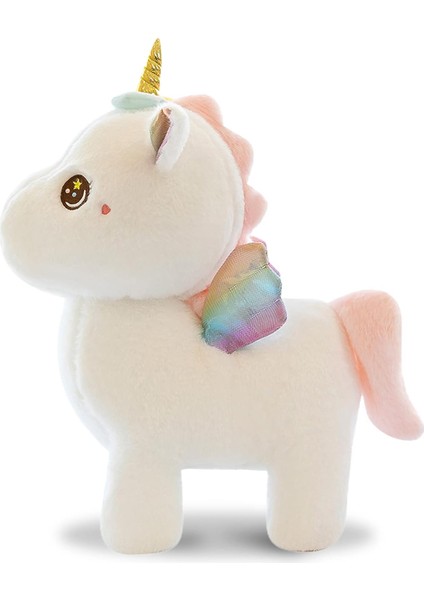 Peluş Tek Boynuzlu At Doldurulmuş Hayvan Yastıklar Oyuncak, Peluş Tekboynuzlar Doğum Günü Hediyeleri Kızlar Için Yumuşak Peluş Oyuncaklar Set, Çocuklar, Dekor (Beyaz, 23.6IN/60CM) (Yurt Dışından)