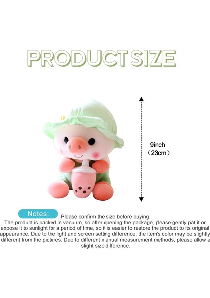 '' Doldurulmuş Hayvanlar Domuz Peluş Bebekler Yeşil Sevimli Piggy Peluş Oyuncaklar Kız Erkek Çocuklar Için (Yurt Dışından)