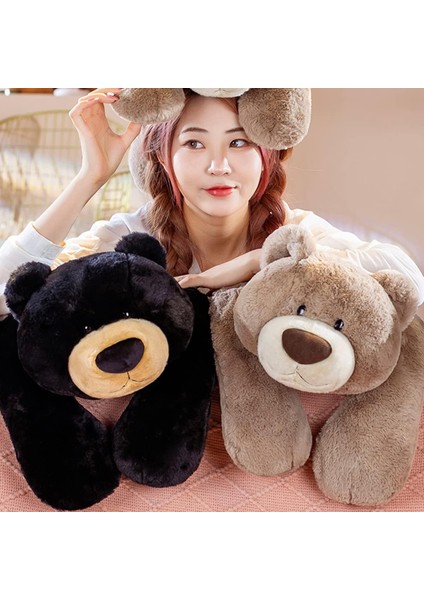Yumuşak Siyah Ayı Doldurulmuş Hayvan: 23.6in Oyuncak Ayı Yürümeye Başlayan Yastık Sevimli Vücut Peluşları Kucaklama Uyku Peluş Kabarık Vahşi Hayvan Oyuncaklar Sandalye Dekor Peluş (Yurt Dışından) fiyatları