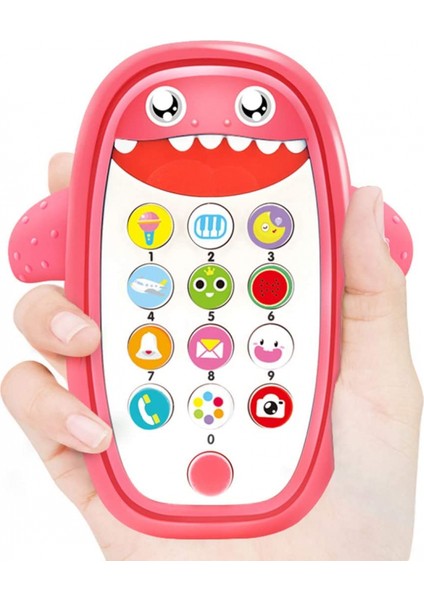 Bebek Müzikli Oyuncaklar, Işıklı ve Sesli Bebek Köpekbalığı Telefon Oyuncakları, Bebekler Için Diş Çıkarma Telefonu Oyuncak - Çocuklar ve Yeni Yürümeye Başlayan Çocuklar Için Oynay (Yurt Dışından)