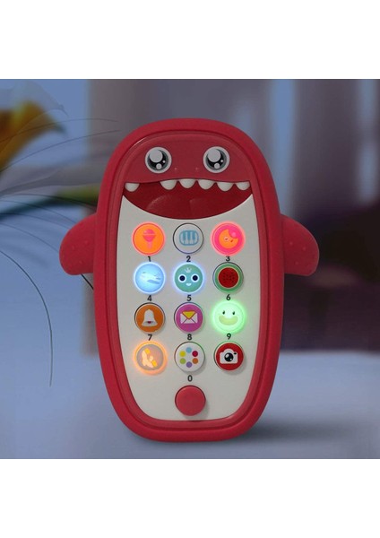 Bebek Müzikli Oyuncaklar, Işıklı ve Sesli Bebek Köpekbalığı Telefon Oyuncakları, Bebekler Için Diş Çıkarma Telefonu Oyuncak - Çocuklar ve Yeni Yürümeye Başlayan Çocuklar Için Oynay (Yurt Dışından)