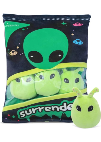 Plushies Doll Bir Çanta Uzaylı Peluş Oyuncak Dolması Yumuşak Aperatif Yastık Doğum Günü Hediyesi Için Teslim Peluş Oyuncak, Çocuklar Için Doldurulmuş Oyuncak Oyun Yastık Yastık Hed (Yurt Dışından)