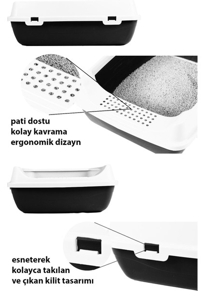Açık Kedi Tuvaleti + Kürek