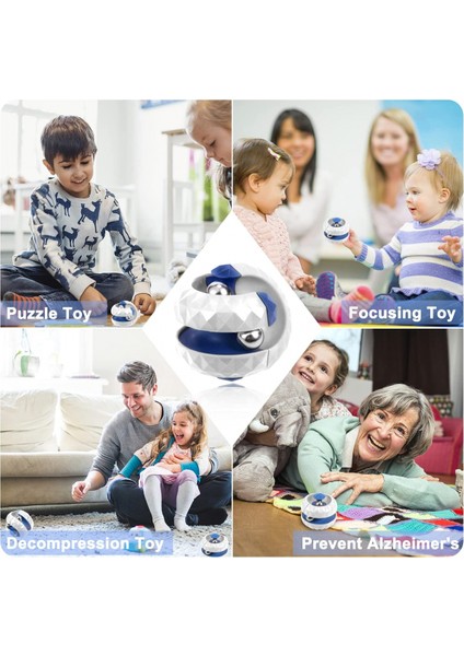 Yörünge Topu Oyuncak, Fidget Küpleri Top Dönen Oyuncak, Stres Giderici Hediyeler ve Yaratıcı Dekompresyon Oyuncakları, Çocuklar Için Yapboz Oyunları Çocuklar Yetişkinler (Yurt Dışından)
