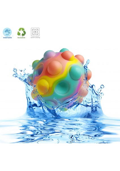 Adet Pop Stres Topları Fidget Oyuncakları, 3D Silikon Sıkıştırılmış Kabarcık Topları, Stres Giderici Duyusal Fidget Oyuncaklar Çocuklar Yetişkinler Için Hediye Ödülleri Parti Hediy (Yurt Dışından)