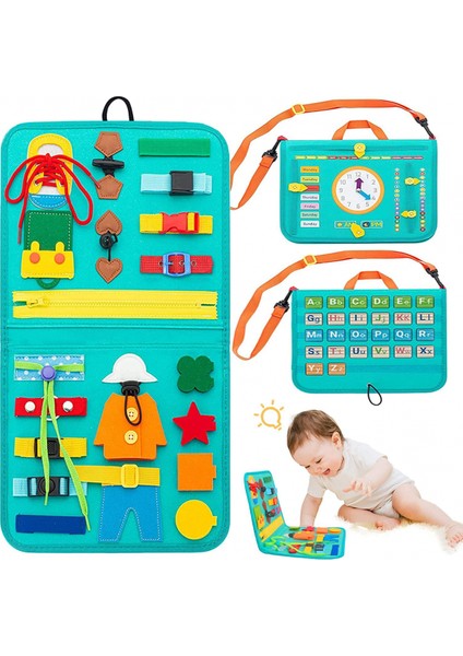 Yeni Yürümeye Başlayan Çocuklar Için Hareketli Tahta Montessori Oyuncakları Temel Beceri Tahtası Erkek ve Kız Çocuk Erken Eğitim Aktiviteleri Ince Motor Becerilerini Geliştiren Oyu (Yurt Dışından)