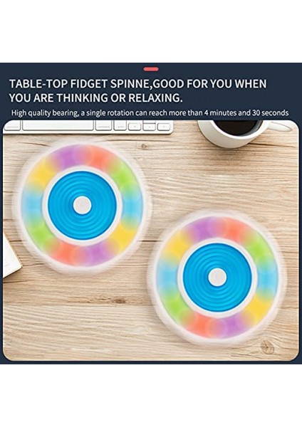 Renkli Itme Pop Kabarcık Fidget Spinner Bulmaca Labirent Akıllı Labirent Fidget Oyuncaklar Çocuklar ve Yetişkinler Için Anti-Anksiyete Çok Fonksiyonlu Hediye (Yurt Dışından)