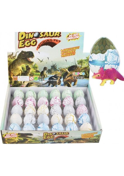 Dinozor Yumurtaları Oyuncak Kuluçka Büyüyen Dino Ejderha Çocuklar Için Büyük Boy Paket 30 Adet, Beyaz Çatlak (Yurt Dışından)