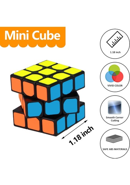 Saytay Mini Küp Yapboz Parti Hediyeleri Çocuklar Için, Libay 20 Paket Sihirli Küp Parti Yapboz Oyunu Oyuncakları Sınıf Ödülleri ve Öğrenciler Için Okul Ödülü, Stres Giderici Oyunca (Yurt Dışından)