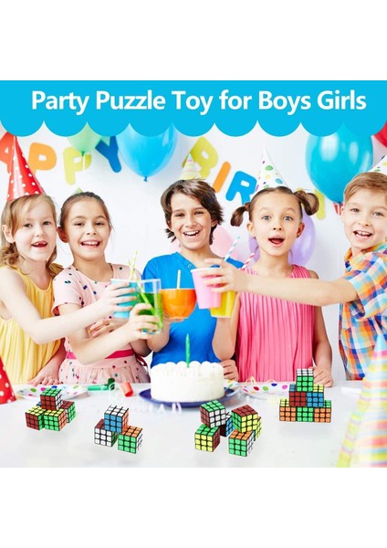 Saytay Mini Küp Yapboz Parti Hediyeleri Çocuklar Için, Libay 20 Paket Sihirli Küp Parti Yapboz Oyunu Oyuncakları Sınıf Ödülleri ve Öğrenciler Için Okul Ödülü, Stres Giderici Oyunca (Yurt Dışından) fırsatları