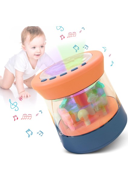 Bebekler Davul Bebekler Müzik Davul Seti Eğitici Oyuncaklar 1-6 Yaşındakiler Için Işıklı Elektronik Davul Aletleri (Yurt Dışından)