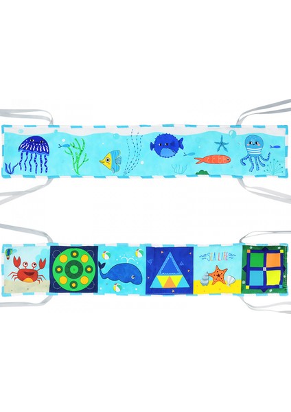 Renk Yüksek Kontrastlı Duyusal Bebek Oyuncakları Erken Eğitime Uygun Yumuşak Bebek Kitapları, Bebek Karın Zamanı Oyuncakları, 3D Isırıp Yırtabilen Kağıt, Çürümeyen 0-3 Yaş Yenidoğa (Yurt Dışından)