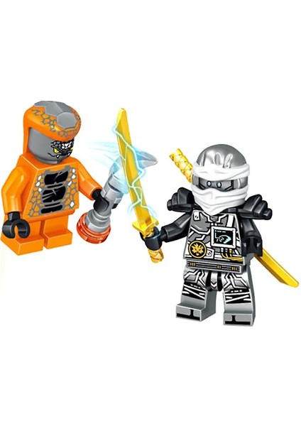 24 Adet Set Ninjago Mini Rakamlar Kai Jay Sensei Wu Usta Yapı Taşları Oyuncaklar (Yurt Dışından)