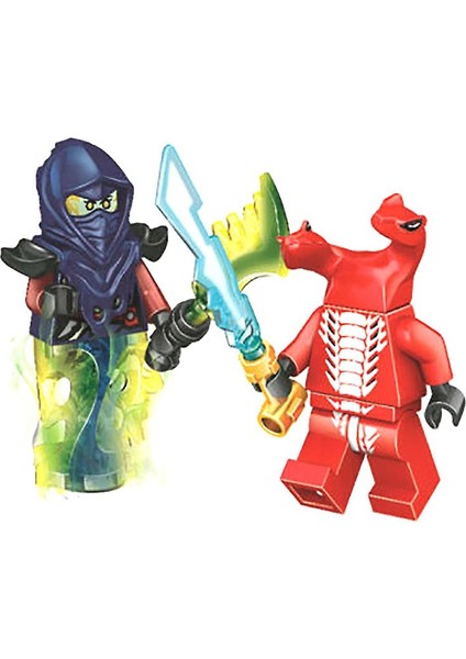 24 Adet Set Ninjago Mini Rakamlar Kai Jay Sensei Wu Usta Yapı Taşları Oyuncaklar (Yurt Dışından)