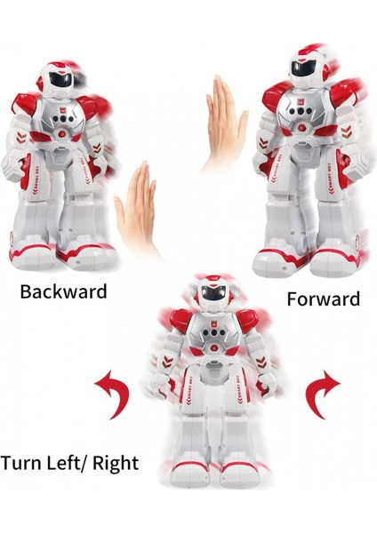 Çocuklar Için Uzaktan Kumandalı Robot, Kızılötesi Denetleyici Oyuncaklarla Akıllı Programlanabilir Robot, Dans, Şarkı Söyleme, Ay Yürüyüşü ve LED Gözler, Hareket Algılama (Yurt Dışından)