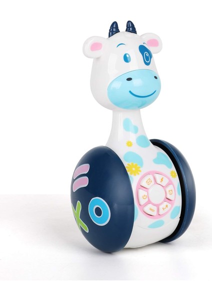 Bebek Oyuncakları-Inekler Müzikli ve LED Işıklı Tumbler Oyuncak, Bebek Emekleme Oyuncakları, Sevimli Çıngıraklar Zil Bebek Inek Oyuncakları ve En Iyi Hediyeler (Inek) Için Yürümeye (Yurt Dışından)