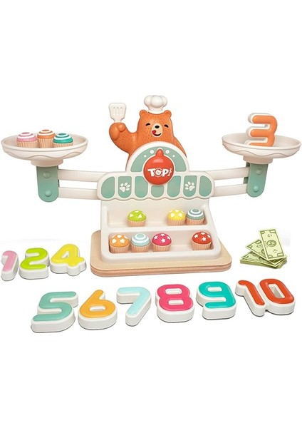 Çocuklar Için Denge Matematik Oyunu, 3-5 Yaşındaki Çocuklar Için Okul Öncesi Matematik Oyunları, 2 3 4 Yaşındaki Kız Erkek Çocuklar Için Stem Montessori Oyuncakları Hediyeler (Yurt Dışından)