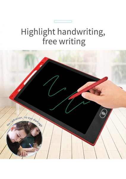 LCD Yazma Tableti 10 Inç Yürümeye Başlayan Çocuk Doodle Tahtası, Renkli Çizim Tableti, Silinebilir Elektronik Boyama Pedleri, 2 3 4 5 6 Yaşındaki Erkek ve Kız Hediyeleri Için Eğiti (Yurt Dışından)