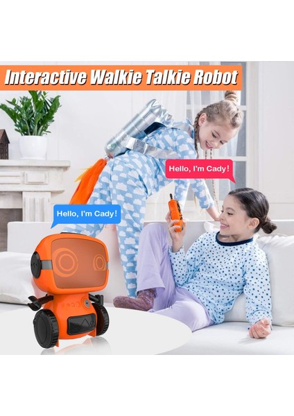 Çocuklar Için Akıllı Robot Oyuncak, Walkie Talkie ile Interaktif Uzaktan Kumandalı Evcil Hayvan ve Erkekler ve Kızlar Için Kablosuz Rc Programlama Modu Eğitici Hediye (Yurt Dışından)