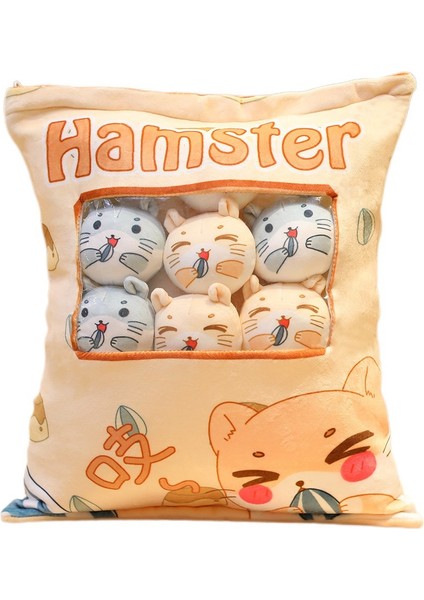 Peluş Yastık Sevimli Corgi Hayvanlar Bebek Oyuncak Gençler Kızlar Çocuklar Için Hediyeler, Kanepe Sandalye Dekoratif Yastık, Gençler Kızlar Çocuklar Için Yaratıcı Hediyeler (Yurt Dışından)