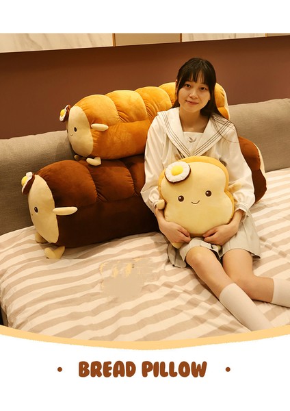 Peluş Atma Yastığı, Yaratıcı Kesim Ekmek Peluş Yastık, Doldurulmuş Hayvanlar, Ofis, Karikatür Uyku Yastığı, Yastık, Çocuklar ve Yetişkinler Için Doldurulmuş Hediye Bebek -35CM (Yurt Dışından)