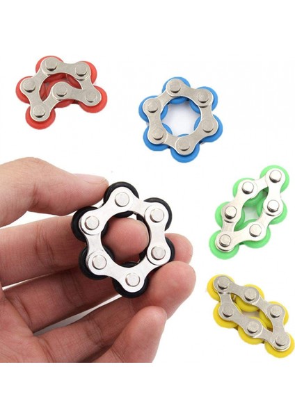 5 Adet Makaralı Zincir Fidget Oyuncak Stres Giderici Çelik Bisiklet Zinciri Fidget Parmak Oyuncakları Dehb Eklemek Için Anksiyete Yetişkin Çocuklar (Yurt Dışından)