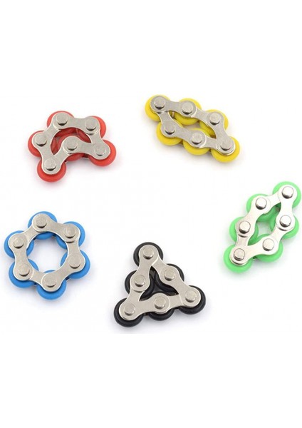 5 Adet Makaralı Zincir Fidget Oyuncak Stres Giderici Çelik Bisiklet Zinciri Fidget Parmak Oyuncakları Dehb Eklemek Için Anksiyete Yetişkin Çocuklar (Yurt Dışından)