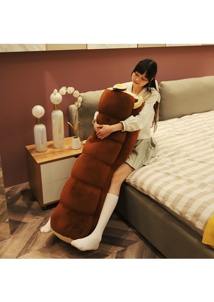 3D Gerçekçi Ekmek Yastık Yumuşak Bel Yastığı Sevimli Yumuşak Dekoratif Yastık Gıda Peluş Doldurulmuş Oyuncak Cadılar Bayramı Noel Uyku Ev Dekor Hediye (40 Cm) (Yurt Dışından)