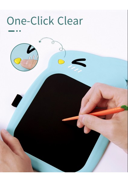 LCD Yazma Tableti, Elektronik Yazı ve Çizim Tahtası Doodle Tahtası, 8.5 "el Yazısı Kağıdı Çizim Tableti Evde, Okulda ve Ofiste Çocuklar ve Yetişkinler Için Hediye (Mavi) (Yurt Dışından)