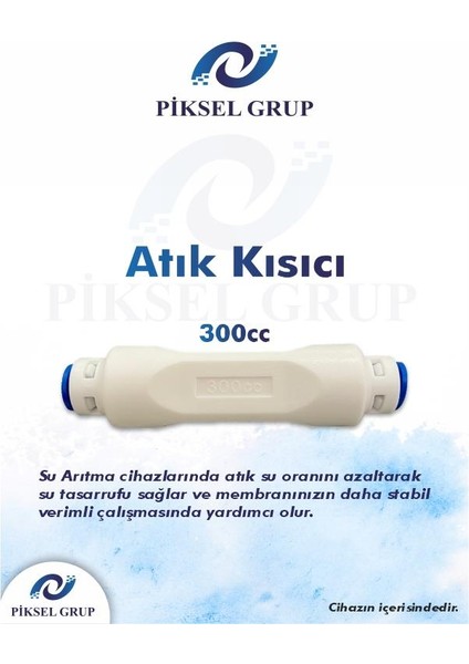 Piksel Aqua Master 10 Aşamalı Vontron Membranlı Çelik Tanklı Su Arıtma Cihazı